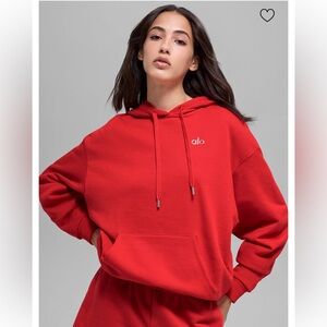 NWT ALO Accolade Hoodie - bright red